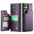 Etui Caseme C22 na karty RFID do Samsung Galaxy S25 Ultra - fioletowe