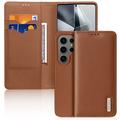 Skórzane Etui z Portfelem Dux Ducis Hivo do Samsung Galaxy S25 Ultra - Brąz