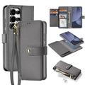 Samsung Galaxy S25 Ultra Dux Ducis Lawa Wallet Skórzane etui z magnetyczną osłoną