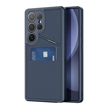Samsung Galaxy S25 Ultra Dux Ducis Rafi II Magnetic Case z podpórką i kieszeniami na karty - niebieski