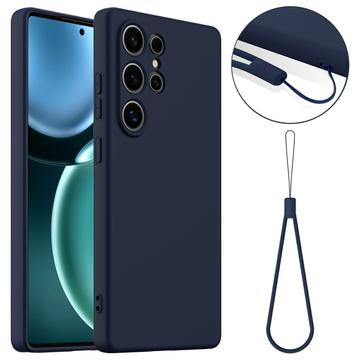 Samsung Galaxy S25 Ultra Etui z Płynnego Silikonu - kompatybilne z MagSafe - Ciemnoniebieski