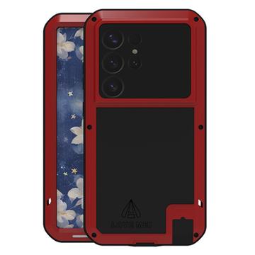 Samsung Galaxy S25 Ultra Hybrydowe Etui Love Mei Powerful - Czerwień
