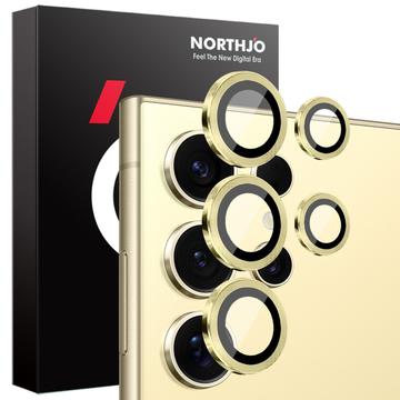 Zestaw osłon obiektywu aparatu Samsung Galaxy S25 Ultra Northjo - złoty