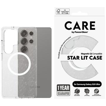 Samsung Galaxy S25 Ultra PanzerGlass Care Star Lit Etui - kompatybilny z MagSafe - Przezroczysty biały