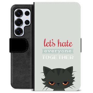Etui Portfel Premium - Samsung Galaxy S25 Ultra - Wściekły Kot