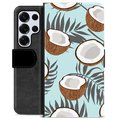 Etui Portfel Premium - Samsung Galaxy S25 Ultra - Kokos