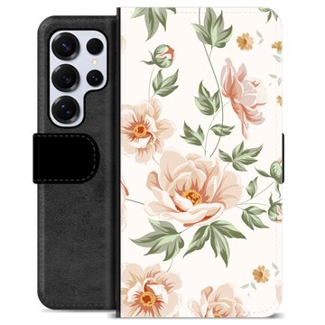 Etui Portfel Premium - Samsung Galaxy S25 Ultra - Kwiatowy