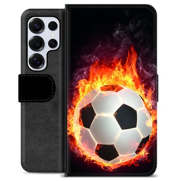 Etui Portfel Premium - Samsung Galaxy S25 Ultra - Piłka w Ogniu