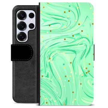 Etui Portfel Premium - Samsung Galaxy S25 Ultra - Zielona Mięta