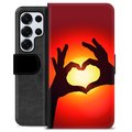 Etui Portfel Premium - Samsung Galaxy S25 Ultra - Sylwetka Serca