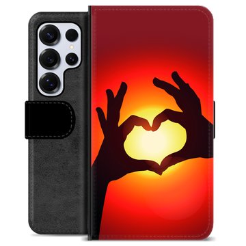 Etui Portfel Premium - Samsung Galaxy S25 Ultra - Sylwetka Serca