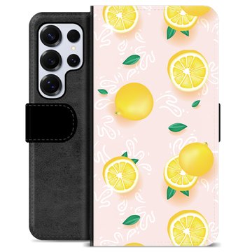 Etui Portfel Premium - Samsung Galaxy S25 Ultra - Wzór Cytryny