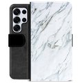 Etui Portfel Premium - Samsung Galaxy S25 Ultra - Marmur