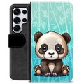 Etui Portfel Premium - Samsung Galaxy S25 Ultra - Panda
