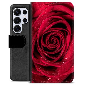 Etui Portfel Premium - Samsung Galaxy S25 Ultra - Róża