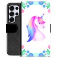 Etui Portfel Premium - Samsung Galaxy S25 Ultra - Jednorożec