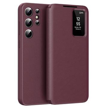 Samsung Galaxy S25 Ultra Smart Clear View Etui z klapką z kieszenią na kartę