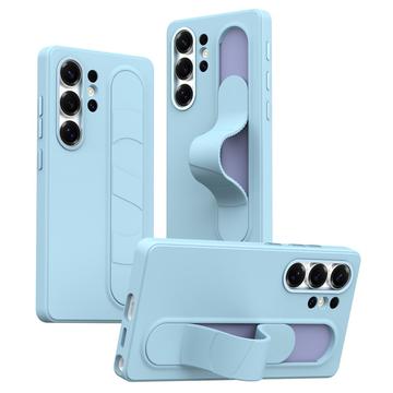 Samsung Galaxy S25 Ultra Smart hybrydowe etui ze stojącym uchwytem - niebieski