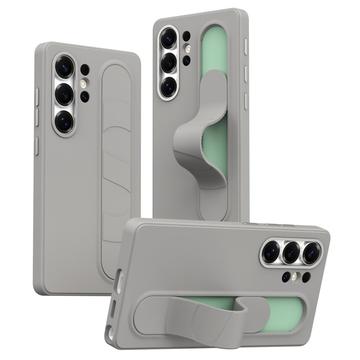 Samsung Galaxy S25 Ultra Smart hybrydowe etui ze stojącym uchwytem - Szary tytanowy