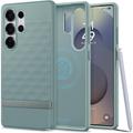 Hybrydowe Etui Samsung Galaxy S25 Ultra Spigen Parallax Mag - Szałwia zielona