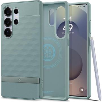 Hybrydowe Etui Samsung Galaxy S25 Ultra Spigen Parallax Mag - Szałwia zielona
