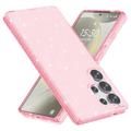 Samsung Galaxy S25 Ultra Hybrydowe Etui Stylish Glitter Series - Róż