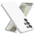Samsung Galaxy S25 Ultra Hybrydowe Etui Stylish Glitter Series - Biel