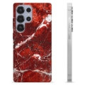 Etui TPU - Samsung Galaxy S25 Ultra - Czerwony Marmur