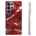 Etui TPU - Samsung Galaxy S25 Ultra - Czerwony Marmur
