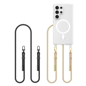 Samsung Galaxy S25 Ultra Tech-Protect FlexAir Chain MagSafe Etui - Czarny i szary