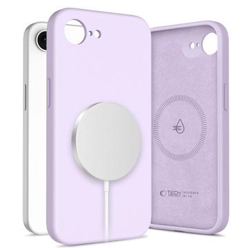 Etui z płynnego silikonu iPhone 16e Tech-Protect - kompatybilny z MagSafe - fioletowy