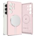 Etui z płynnego silikonu Samsung Galaxy S25 Ultra Tech-Protect - kompatybilny z MagSafe - Pink Pearl
