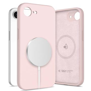 Etui z płynnego silikonu iPhone 16e Tech-Protect - kompatybilny z MagSafe - Pink Pearl