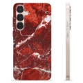 Etui TPU - Samsung Galaxy S25+ - Czerwony Marmur