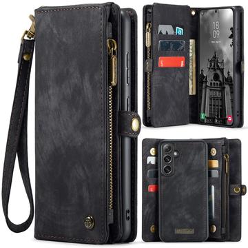 Samsung Galaxy S25+ Wielofunkcyjny Pokrowiec-Portfel Caseme 008 2-w-1 - Czerń
