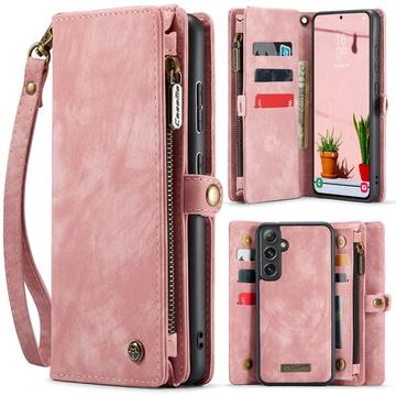 Samsung Galaxy S25+ Wielofunkcyjny Pokrowiec-Portfel Caseme 008 2-w-1 - Róż