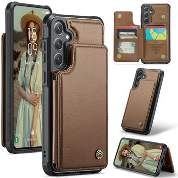Etui Caseme C22 na karty RFID do Samsung Galaxy S25+ - brązowe