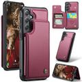 Etui Caseme C22 na karty RFID do Samsung Galaxy S25+ - czerwone