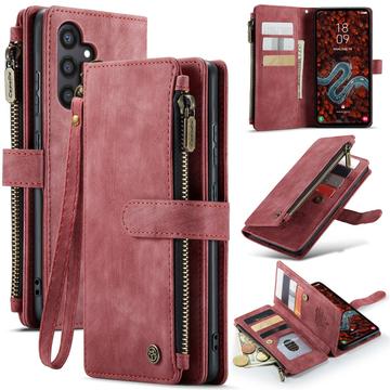 Samsung Galaxy S25+ Wielofunkcyjne Etui-Portfel Caseme C30 - Czerwień