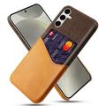 Samsung Galaxy S25+ Etui KSQ z Miejscem na Kartę - Pomarańcz