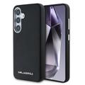 Samsung Galaxy S25+ Karl Lagerfeld Saffiano Metal Logo Case - Czarny
