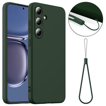 Samsung Galaxy S25+ Etui z Płynnego Silikonu - kompatybilne z MagSafe - Ciemna Zieleń