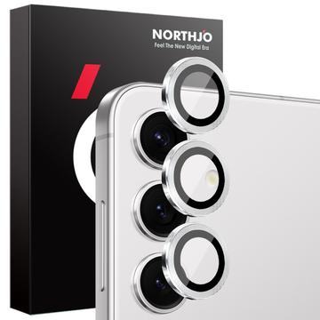 Zestaw osłon obiektywu aparatu Samsung Galaxy S25+ Northjo - srebrny