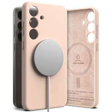  Samsung Galaxy S25+ Etui Ringke Liquid Silicone MagSafe - Różowy Piasek