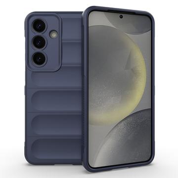 Samsung Galaxy S25+ Etui z TPU Rugged - Ciemnoniebieski