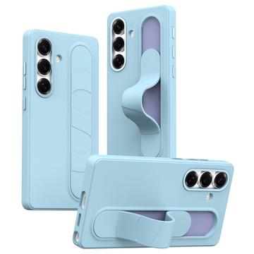 Samsung Galaxy S25+ Smart hybrydowe etui ze stojącym uchwytem - niebieski