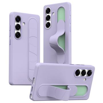 Samsung Galaxy S25+ Smart hybrydowe etui ze stojącym uchwytem - fioletowy