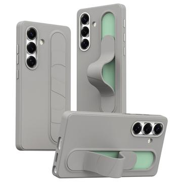 Samsung Galaxy S25+ Smart hybrydowe etui ze stojącym uchwytem - Szary tytanowy