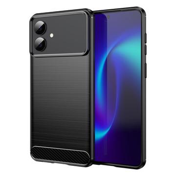 Samsung Galaxy S26 Edge Szczotkowane Etui z TPU - Włókno Węglowe