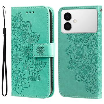 Etui z Portfelem z Serii Mandala do Samsung Galaxy S26 Edge - Zieleń